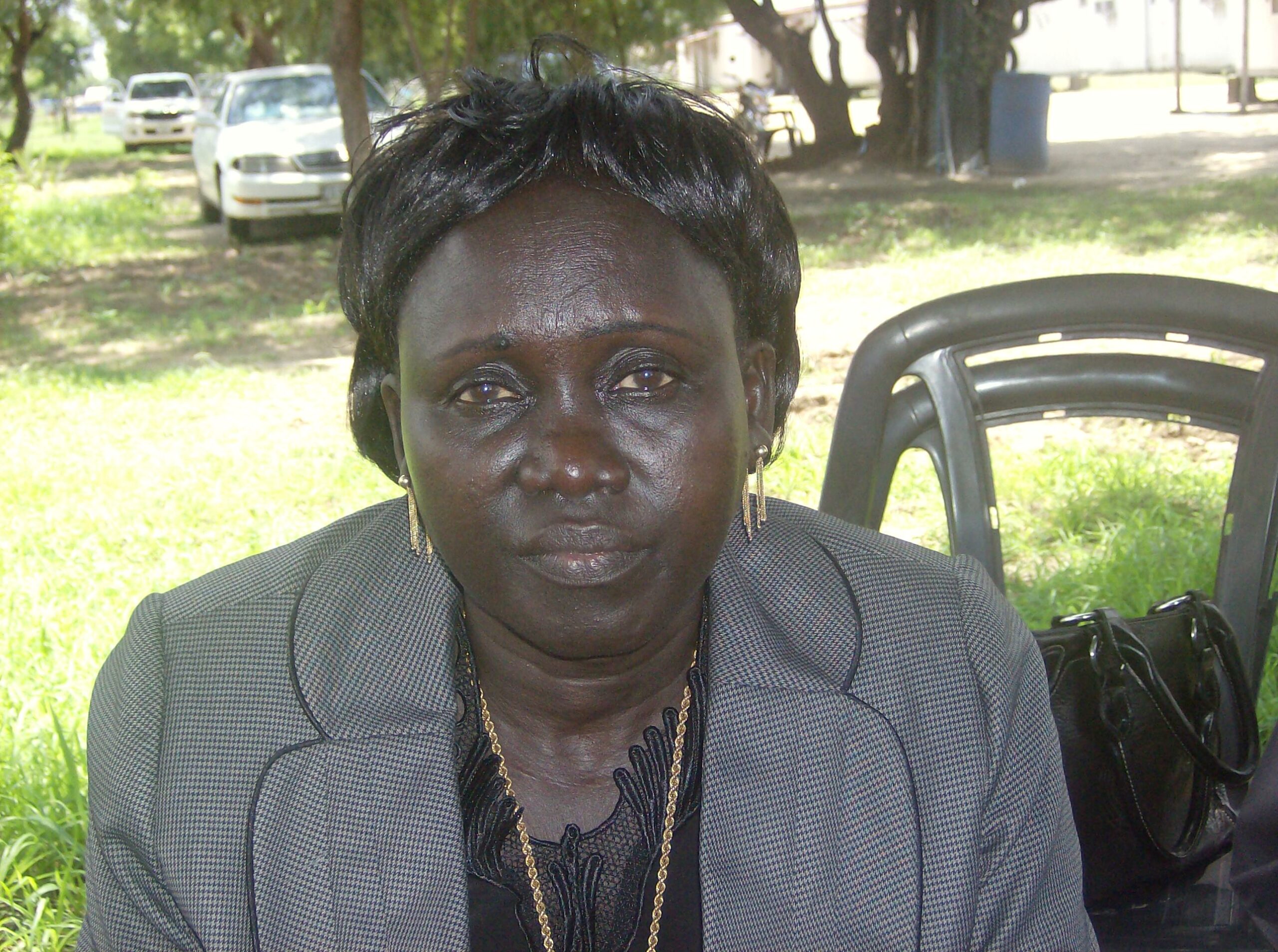 Susan Lith Aluong MP, at the meeting of Jonglei State Assembly representatives, Star Hotel, in Bor, August 14, 2012 (ST)