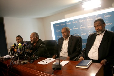 Sudan's lead negotiating team (Reuters)