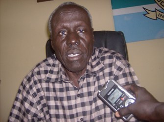 Bor’s former commissioner, Maker Lual in his office, August 24, 2012 (ST)