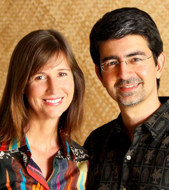 eBay founder, Pierre Omidyar and his wife Pam Omidyar (UN photo)