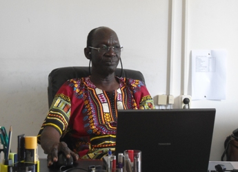 The VC of Dr. John Garang Memorial University of Science and Technology, Aggrey Ayuen Majok, Bor, Jonglei, September 28, 2012 (ST)