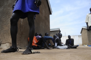 A man accussed of murder, Rumbek, South Sudan, November 14, 2011 (AFP)