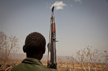 A SPLA-N rebel soldier, in South Kordofan (AFP)