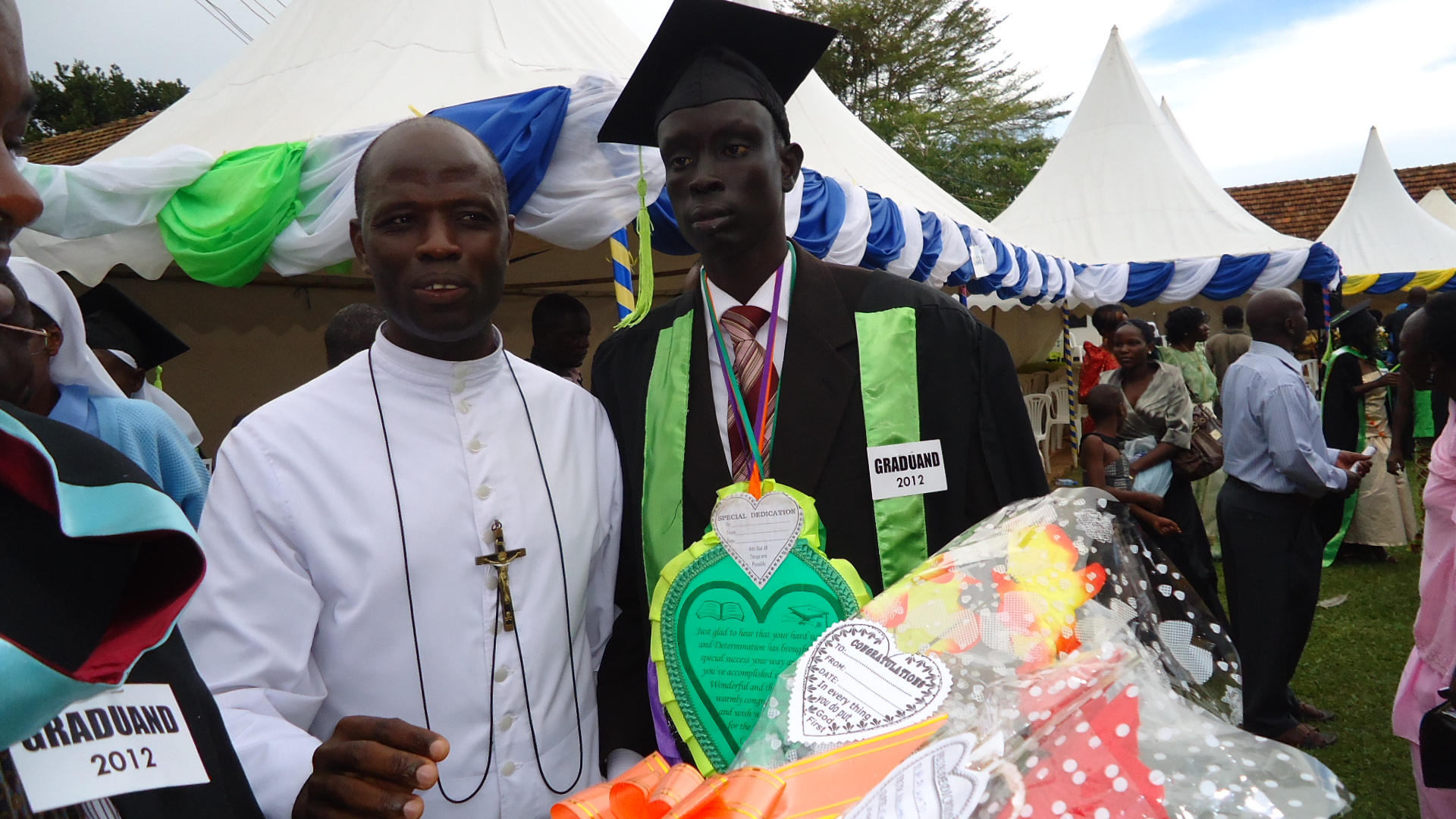 David Agany who graduated from Kampala University said he never thought he reach university given his circumstances during the Sudanese civil war (ST)