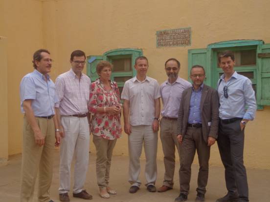 European Union Ambassadors (L) to (R): French, Spanish, Dutch, European Union, British, Italian and Swedish Ambassadors to Sudan (EC)