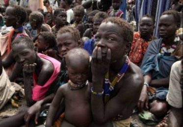 IDPs who fled the ethinc conflict in Jonglei (AFP)
