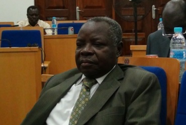 South Sudanese finance minister Kosti Manibe Ngai (ST)
