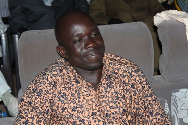 Lakes State's Minister of Information and Communcations, Charles Badiri Mayen, in Rumbek, October 23, 2012 (ST)