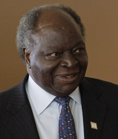 Kenyan prime minister Mwai Kibaki (Getty)