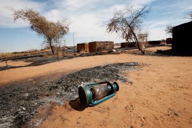 Properties left behind by the population of Sigili, North Darfur, who abandoned the village due to the attack by an armed force last Friday, 2 November.  (UNAMID)