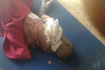 Boy allegedly killed in air raid on Kiir Adem, Northern Bahr el Ghazal (Photo: Deng Garang, The USA Media Team)