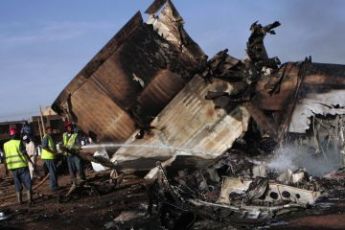 FILE PHOTO - Photo of the site of the plane crash that killed 32 Sudanese government officials in October 2012. (Khaled Desouki/AFP/Getty Images)
