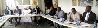 Members of the Abyei Joint Oversight Committee at a meeting (AU)