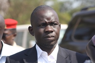 Lakes state's outgoing minister of information and communication, Charles Badiri Mayen, 18 January 2013 (Photo: ST)