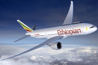 Ethiopian Airlines Boeing 787-8 Dreamliner. (Rendering by Boeing)