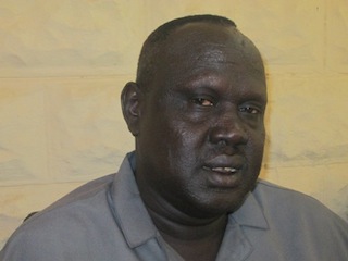 Nyirol County Commissioner, Isaac Kuach Duoth, speaking to Sudan Tribune in Bor, 31 December 2012 (ST)