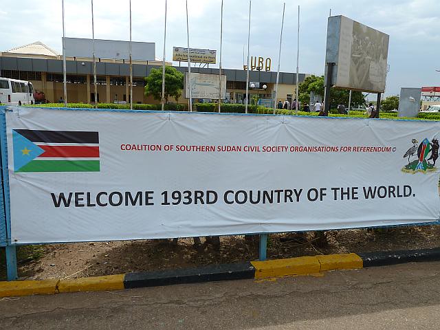 Sign at Juba airport 2