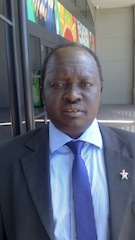 Mabor Ater Dhuol, SPLM's acting secretary in Lakes state, September 2012 (ST)