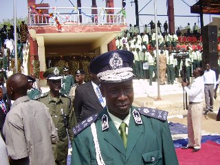 South Sudan's new police boss attends a ceremony organised by the interior ministry, 21 February 2013 (ST)
