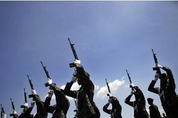 Sudan People's Liberation Army soldiers (Reuters)