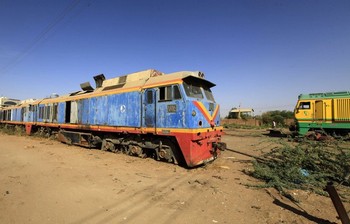 An old out of service train is seen parked at Sudan Railway maintenance complex in Khartoum February 14, 2013 (REUTERS/Mohamed Nureldin Abdallah)