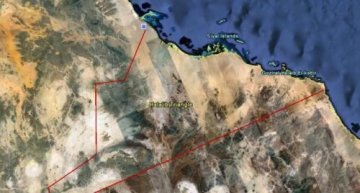 An aerial view of Halayeb Triangle on Egypt-Sudan borders (Google Earth)