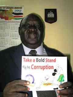 Chairperson South Sudan Anti-corruption Commission John Gatwech Lul (John Burrnet/NPR)