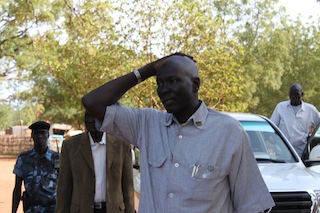 Madong William Mading on the day he was appointed Lakes state minister of Culture, Youth and Sport, April 12, 2013 (ST)