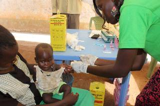 A WHO free malaria testing and treatment campaign in Juba (WHO)