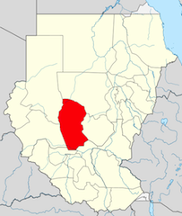 Map of West Kordofan state before it was merged with the states of South Kordofan and North Kordofan in 2005. (Wikipedia)