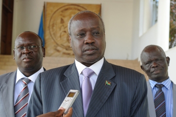 FILE - South Sudan’s minister of foreign affairs and international cooperation, Nhial Deng Nhial (Rwandan Presidency)