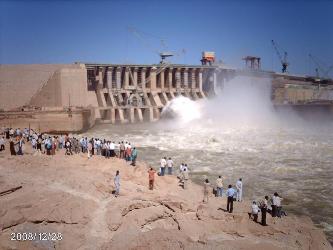 سد مروي في شمال السودان ينتج حوالي 1250 ميغاواط من الكهرباء