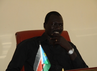 Rumbek East county commissioner David Marial Gumke (ST)