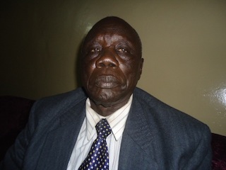 Gen Ismael Konyi, the leader of Murle community committee for peace, in Bor, 11 June 2013 (ST)