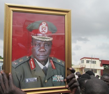 Major General Vincent Kuany Latjor's picture in SAF military attire (ST)