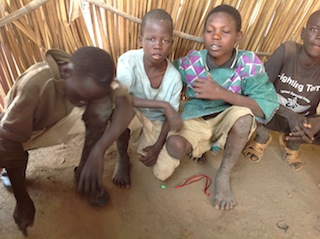 Street children at Bentiu's Kalibalek market in Unity state, 21 June 2013 (ST)