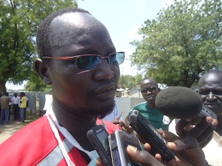 David Gai, the director of the South Sudan Red Cross in Jonglei state, speaks about the 160 injured who have been transported to Bor hospital. 14 July 2013 (ST)