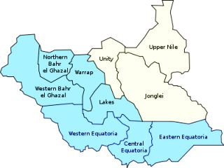 The map of South Sudan (File)