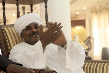 Salah Gosh, the former chief of Sudan's intelligence service, is seen following his pardon by Sudanese President Omar al-Bashir on July 10, 2013, in the capital Khartoum, on the first day of the Muslim holy month of Ramadan (ASHRAF SHAZLY/AFP/Getty Images)