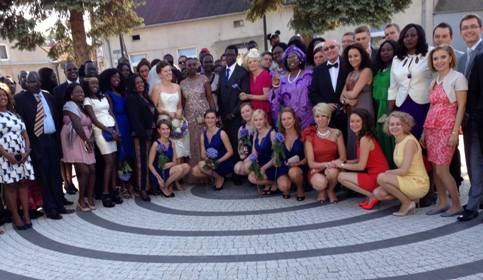 A group photo after the successful wedding ceremony, Poland, 17th August 2013 (ST)