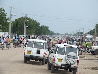 People on the streets of Bor, the capital of Jonglei state, 1 August 2013 (ST)