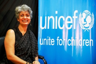 Dr. Yasmin Ali Haque, the outgoing UNICEF South Sudan representative (UNICEF South Sudan/2013/Sokol)