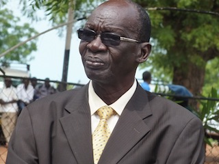 Prof. Aggrey Ayuen Majok, the Vice Chancellor of the John Garang University, Bor, Jonglei, South Sudan. 9 Sept. 2013 (ST)