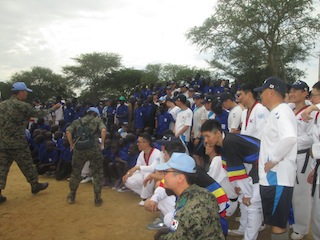 Korean soldiers in Bor who are part of the UN MIssion in South Sudan with orphans from Jonglei state. Sept. 21, 2013 (ST)