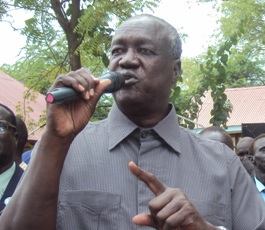 South Sudan's defence minister, Kuol Manyang Juuk, on 4 September 2010 (ST)