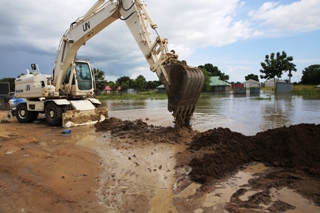 A flooded area in Bor town, Jonglei state, September 4, 2013 (ST)