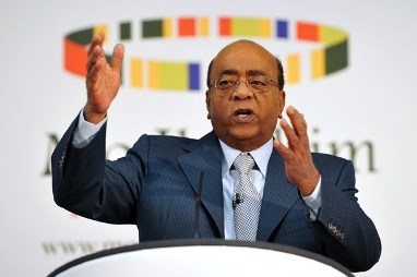 Sudanese-born tycoon Mo Ibrahim speaks at the announcement of the 2013 Ibrahim Prize for Achievement in African Leadership in London on 14 October 2013 (Photo: AFP/Carl Court)