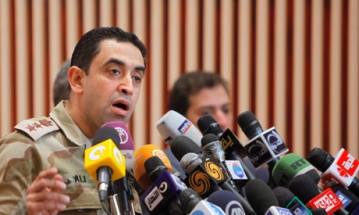 Egyptian armed forces spokesman Colonel Ahmed Ali (Reuters)