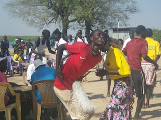 Anuak dancers celebrating Human Rights Day in in Bor, Jonglei state, South Sudan. 11 December 2013 (ST)