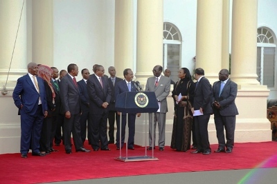 African leaders at the IGAD heads of state and government meeting held in Nairobi, Kenya on Friday, December 27, 2013 (Photo: Larco Lomayat)